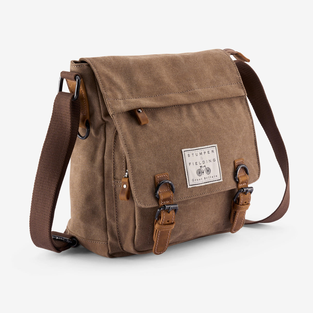 Heritage Canvas Brown Messenger Bag - The Loxley