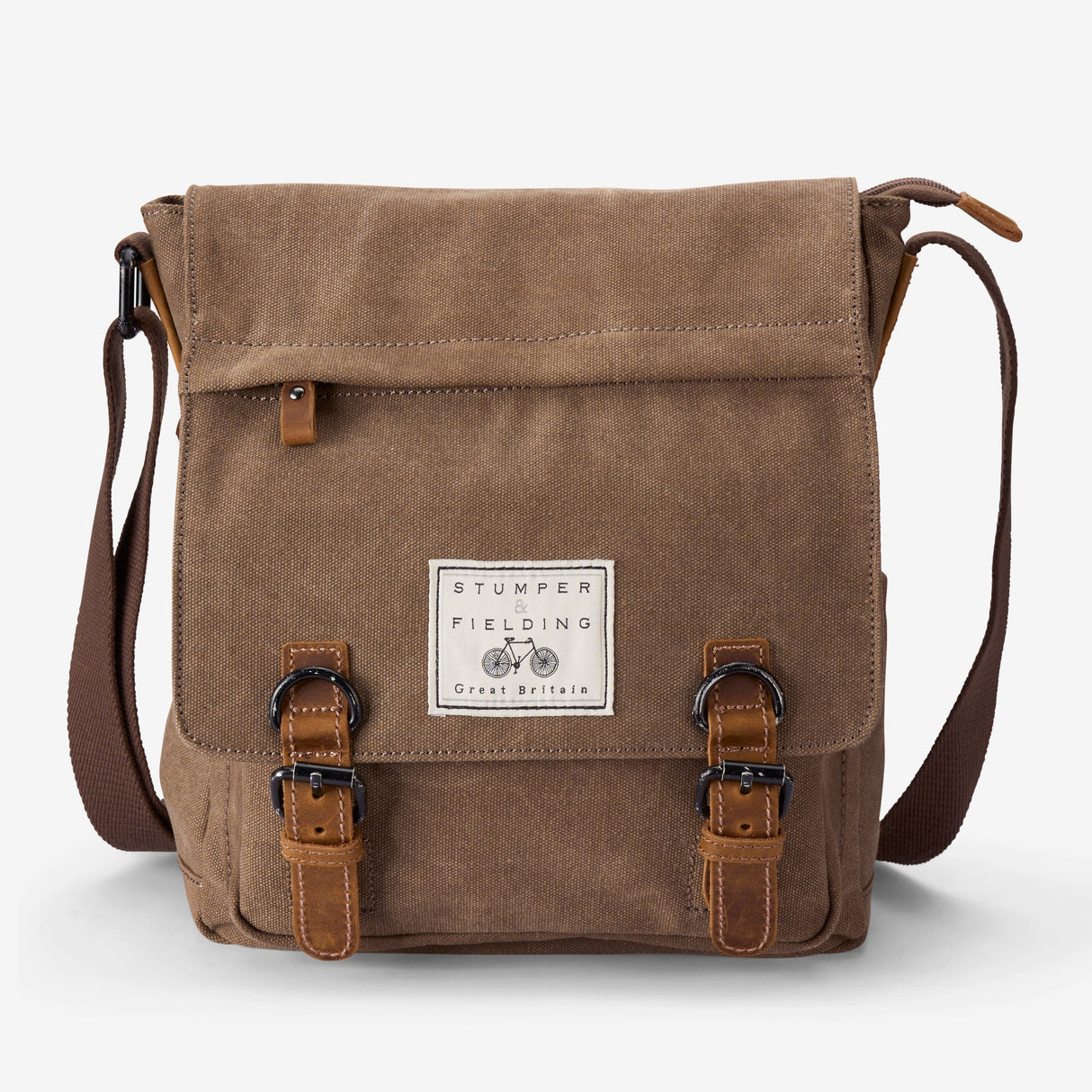 Heritage Canvas Brown Messenger Bag - The Loxley