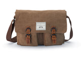 Brown Cotton Field Bag - The Cranbourne