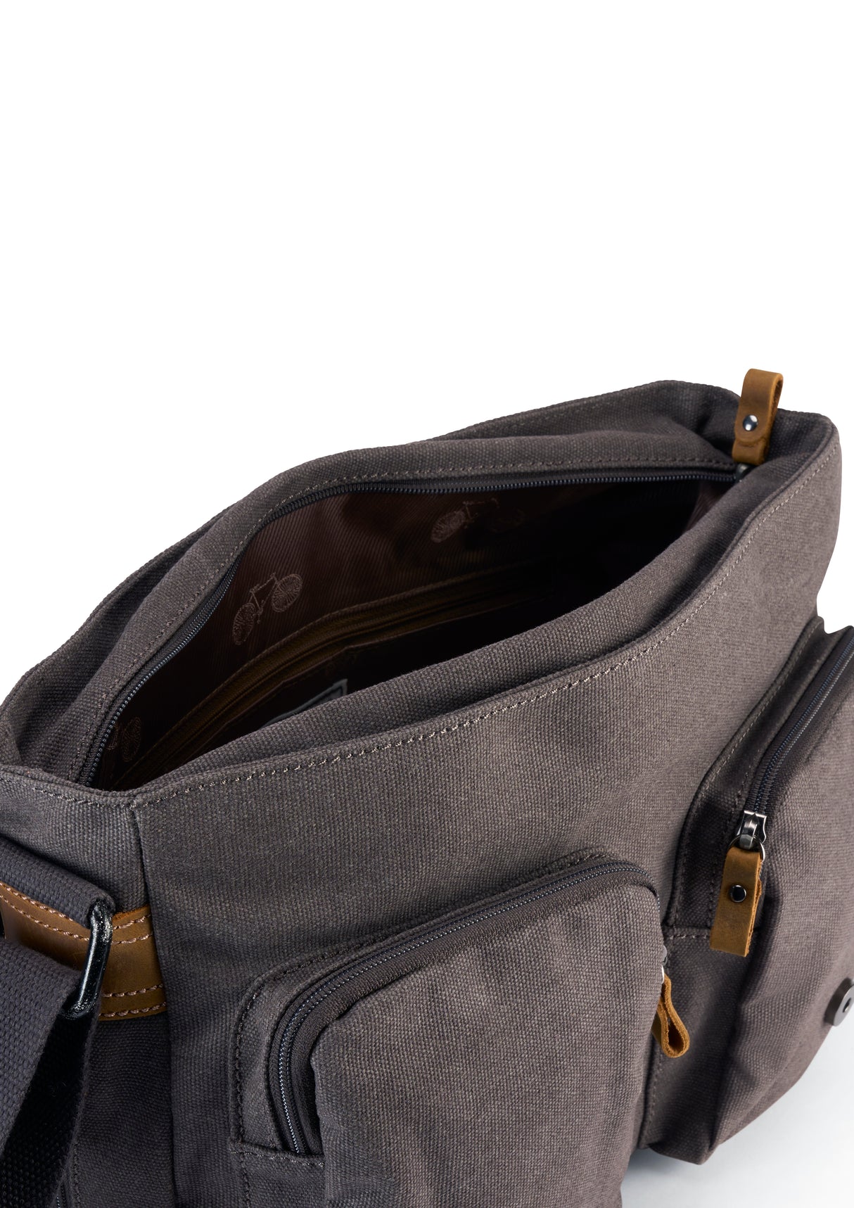 Grey Cotton Field Bag - The Cranbourne