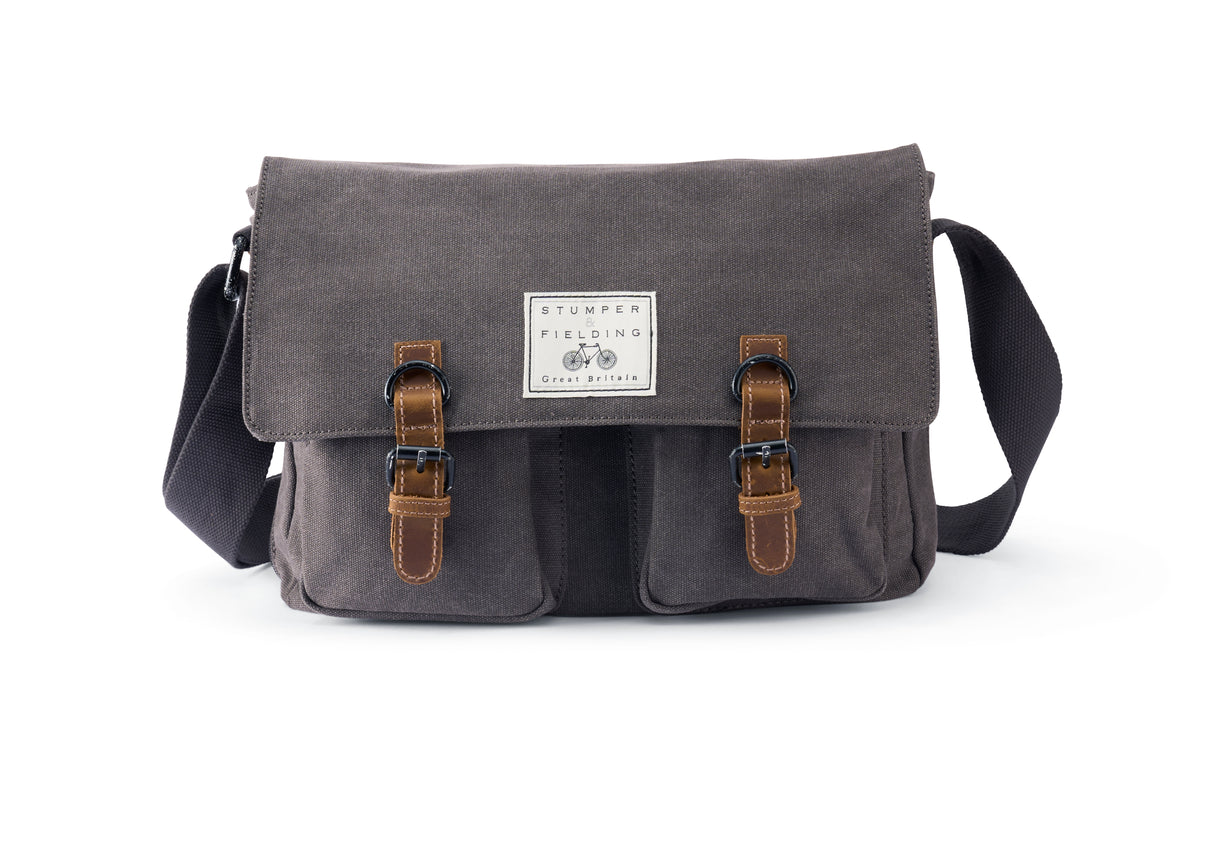 Grey Cotton Field Bag - The Cranbourne