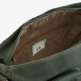 Heritage Canvas Green Messenger Bag - The Cranbourne