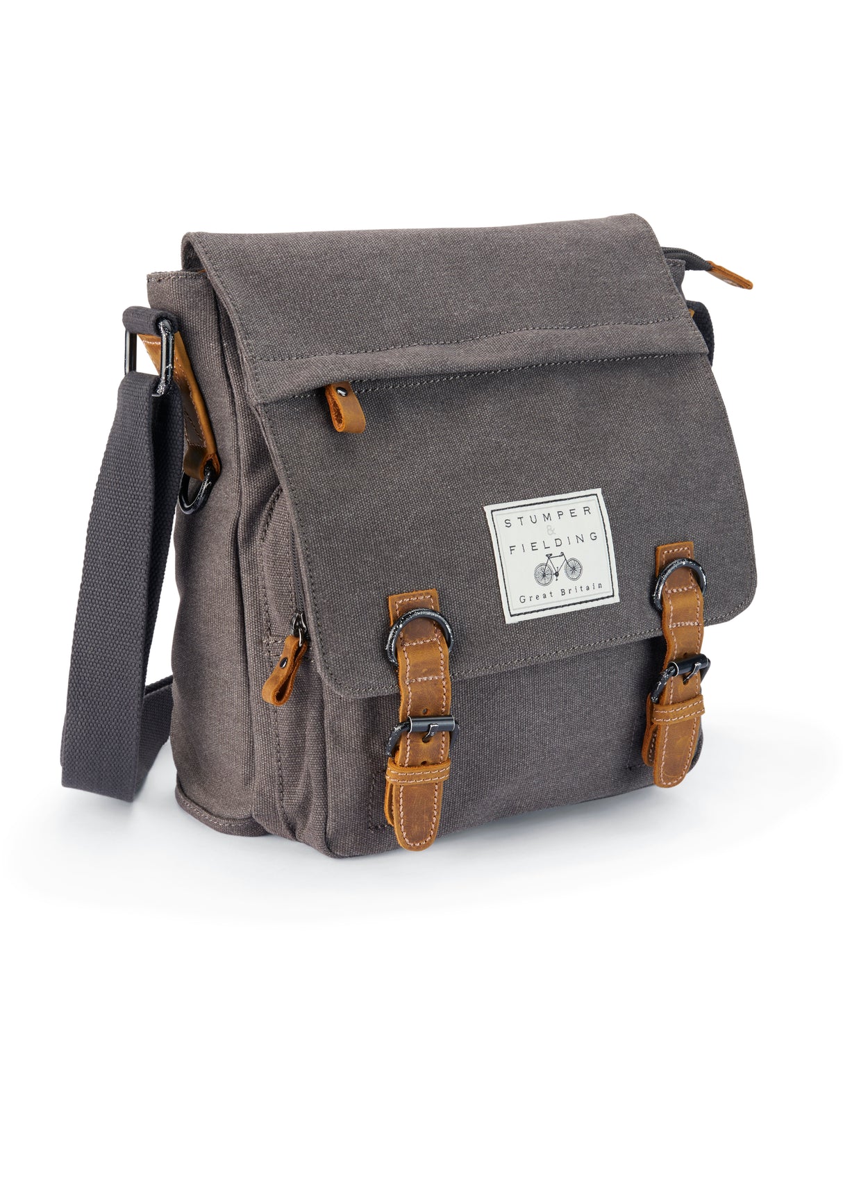 Grey Cotton Field Bag - The Loxley