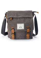 Grey Cotton Field Bag - The Loxley