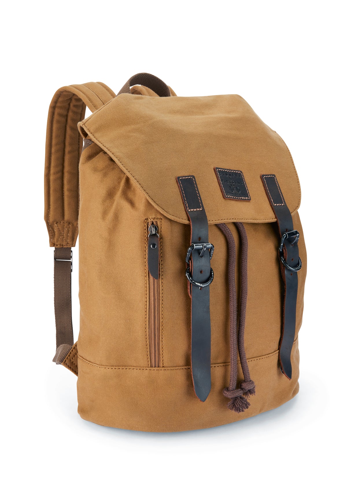 Wax Cotton Rucksack - The Fleet - Camel