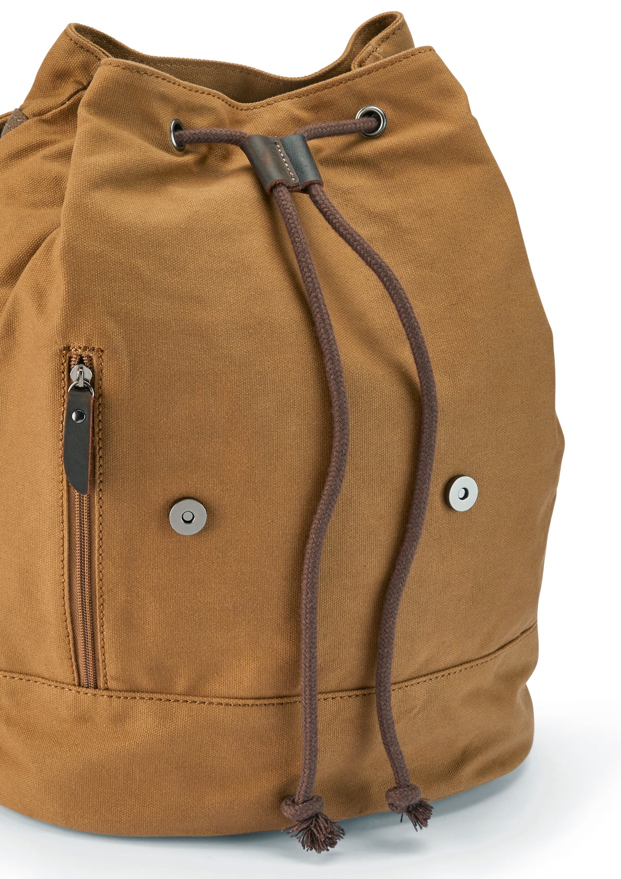 Wax Cotton Rucksack - The Fleet - Camel