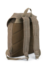 Wax Cotton Rucksack -The Fleet - Olive