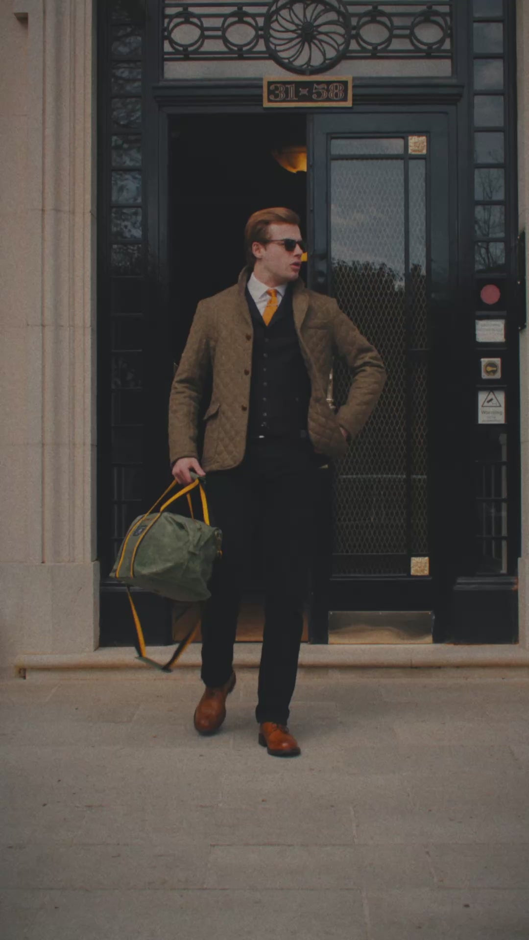 The Sutherland -Quilted Tweed Hacking Jacket