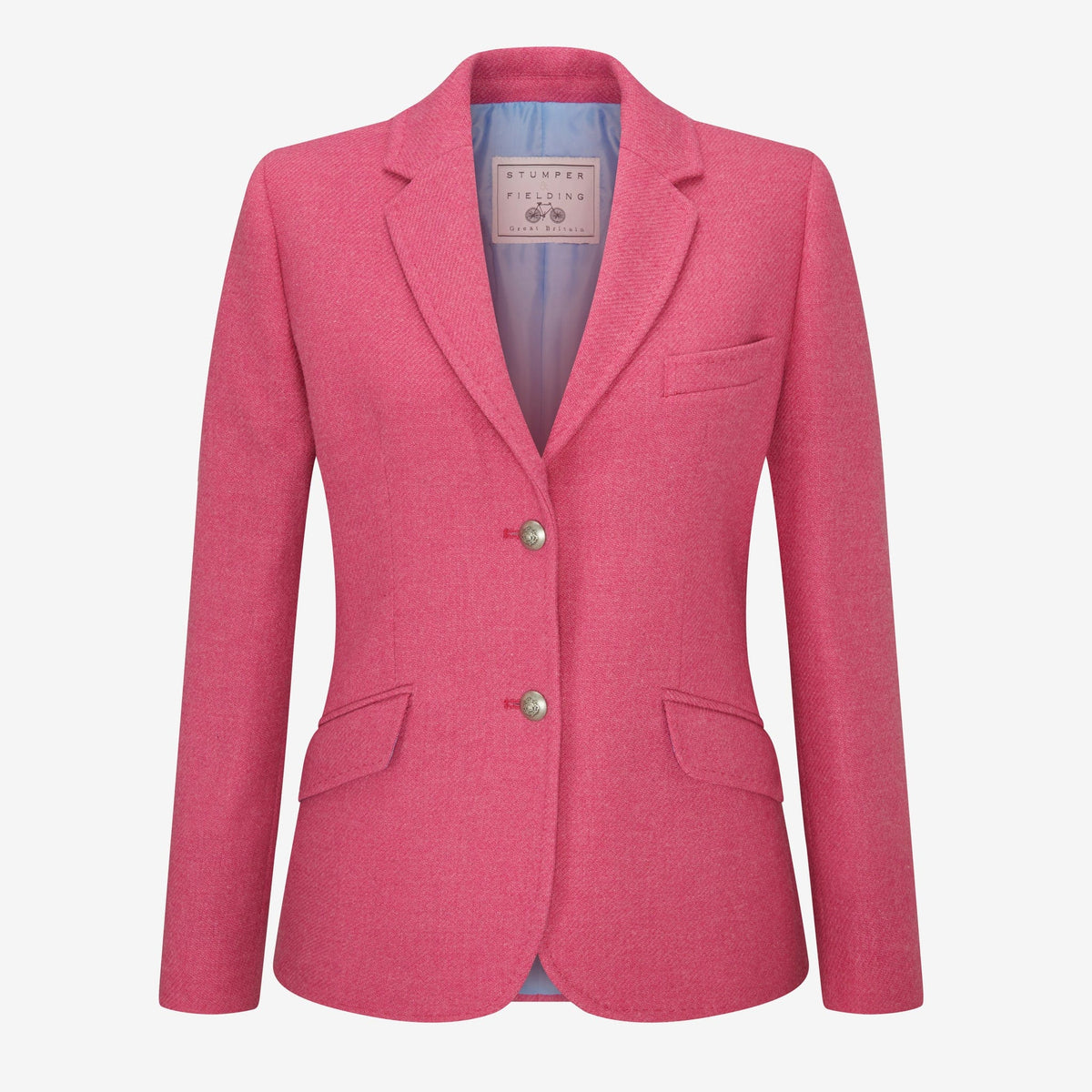 Chepstow Tweed Blazer - Fuchsia Rose – Stumper & Fielding