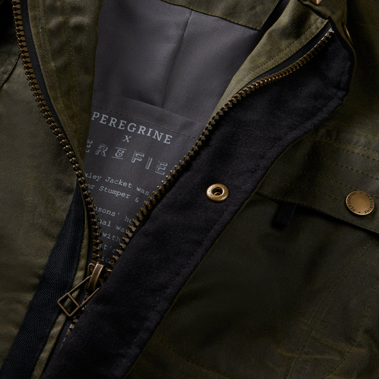 Bexley Waxed Cotton Jacket in Olive Green