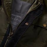 Bexley Waxed Cotton Jacket in Olive Green
