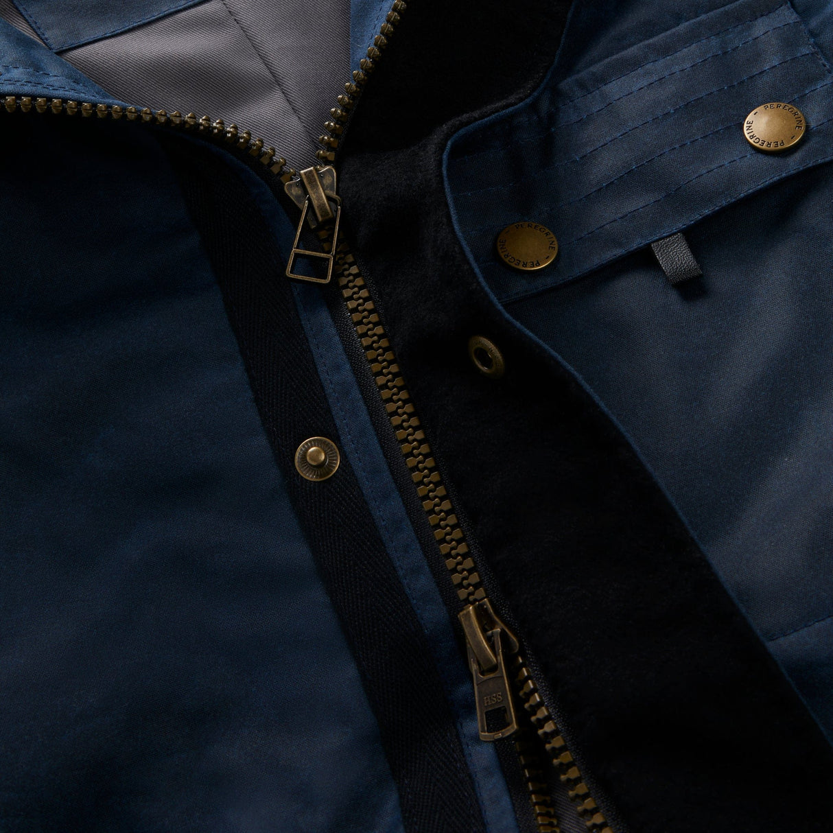 Bexley Waxed Cotton Jacket in Indigo Blue