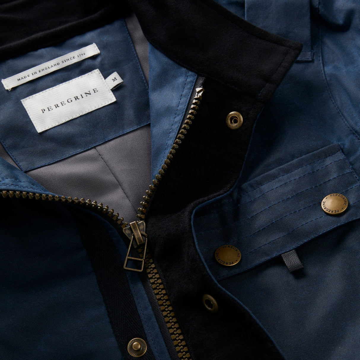 Bexley Waxed Cotton Jacket in Indigo Blue