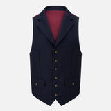 Navy Tweed Waistcoat - The Walham