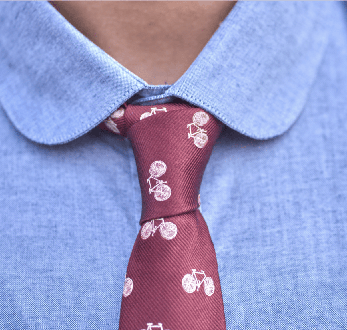 Light Burgundy Bicycle Tie