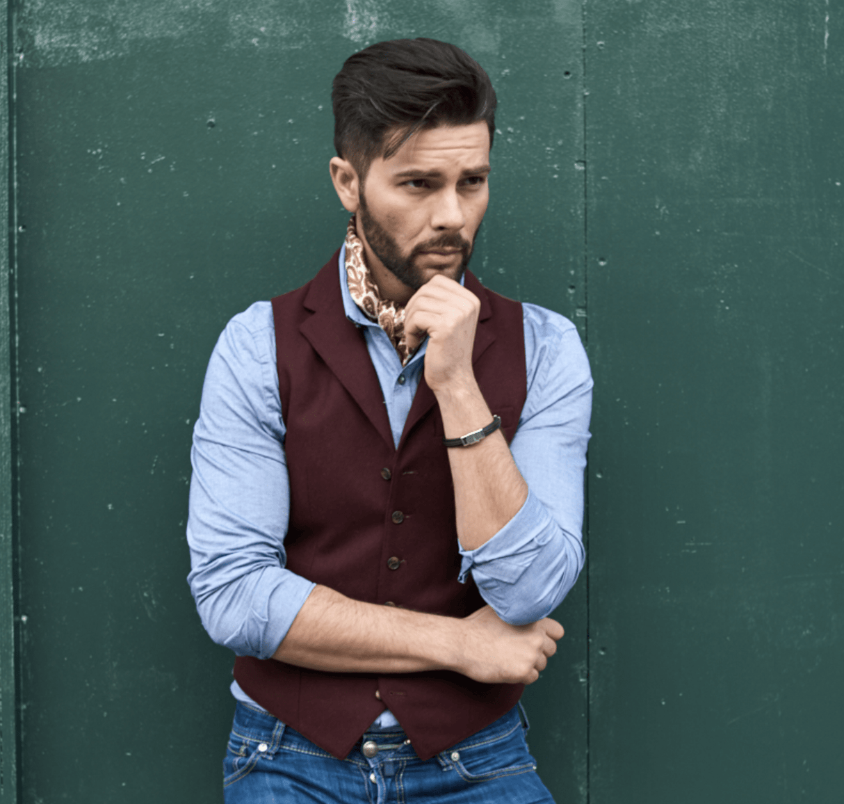 Claret Tweed Waistcoat - The Walham