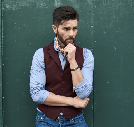 Claret Tweed Waistcoat - The Walham