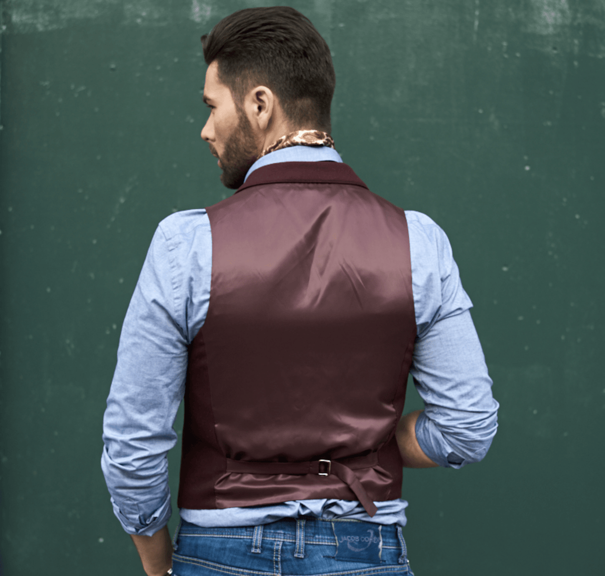 Claret Tweed Waistcoat - The Walham